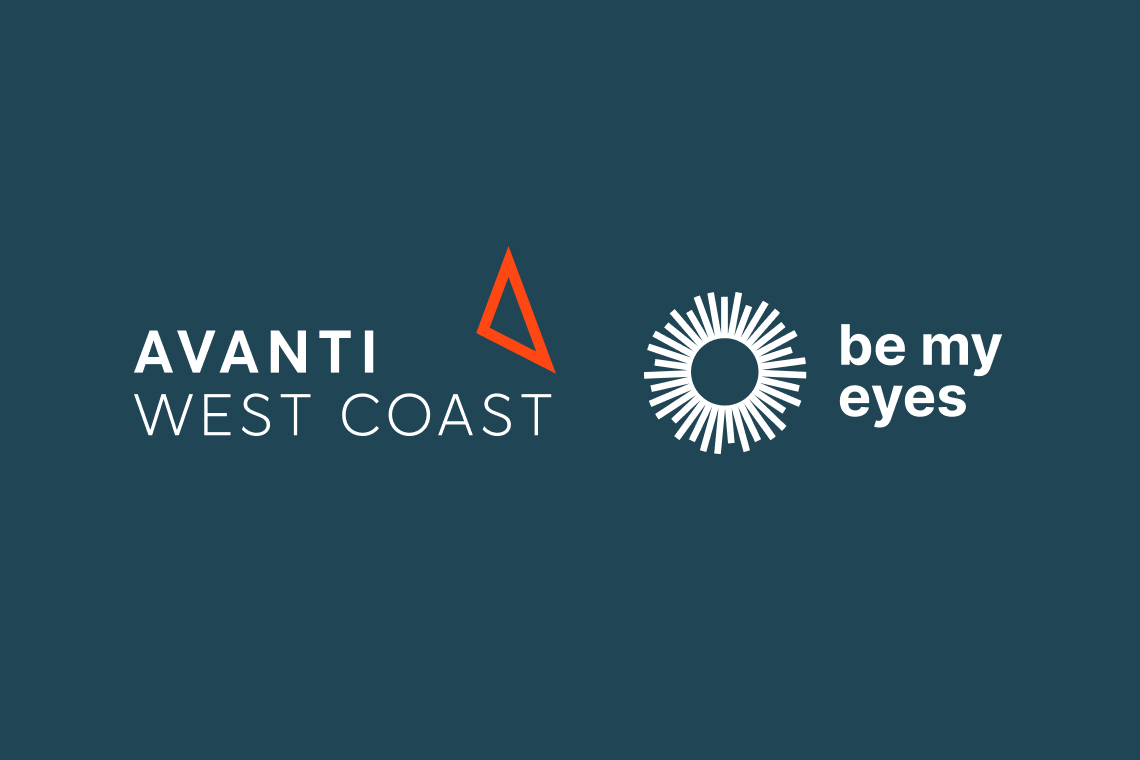 Avanti West Coast joins forces with Be My Eyes to make transportation more accessible